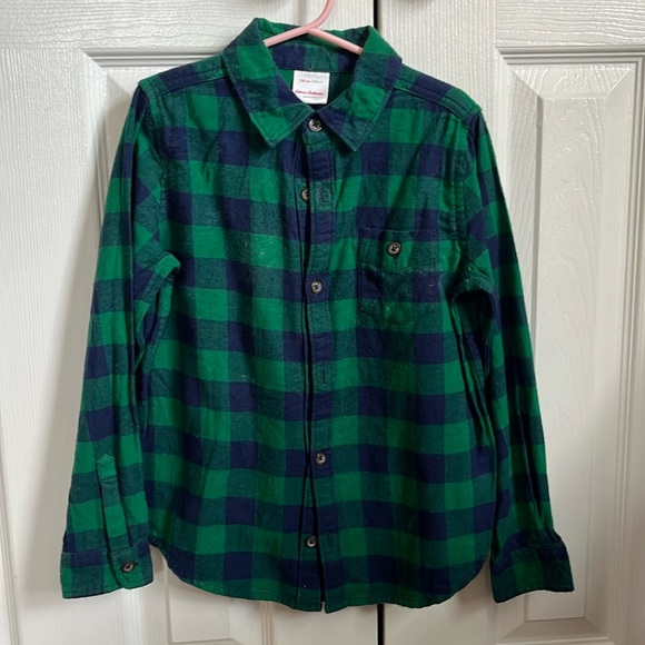 Hanna Andersson Other - Hanna Andersson - Blue & green flannel shirt - 6